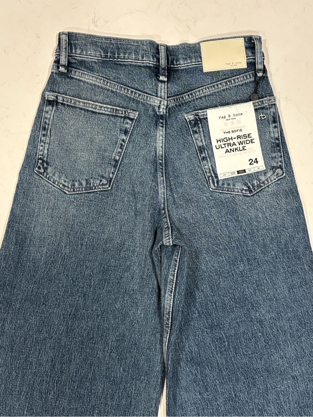 rag & bone - The Sofie High-Rise Ultra Wide Wide Ankle Jeans - NWT - Picture 3 of 12